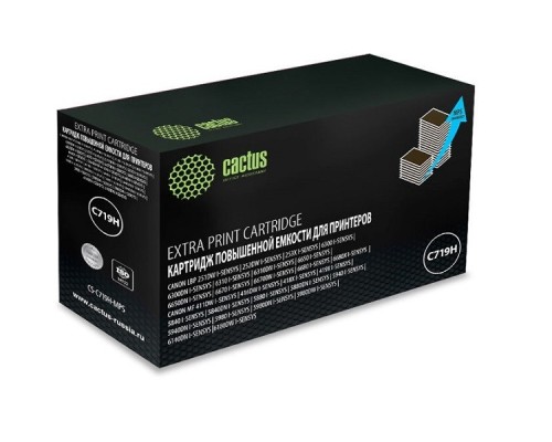 [расходные материалы] Тонер Картридж Cactus CS-C719H-MPS черный (8000стр.) для Canon MF5840dni-Sensys/MF5880dni; LBP6300i/