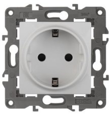 Эра Б0034272 14-2102-01 Розетка 2P+E Schuko со шторками, 16A-250В, IP20, Эра Elegance, белый