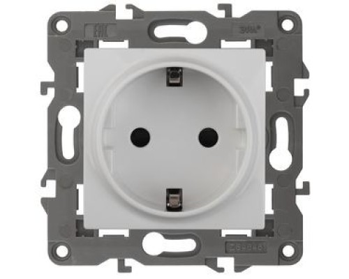 [ЭРА Розетки, выключатели] Эра Б0034272 14-2102-01 Розетка 2P+E Schuko со шторками, 16A-250В, IP20, Эра Elegance, белый