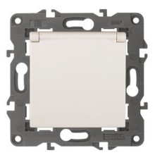 Эра Б0034279 14-2103-02 Розетка 2P+E Schuko со шторками с крышкой, 16A-250В, IP20, Эра Elegance, сл.кость