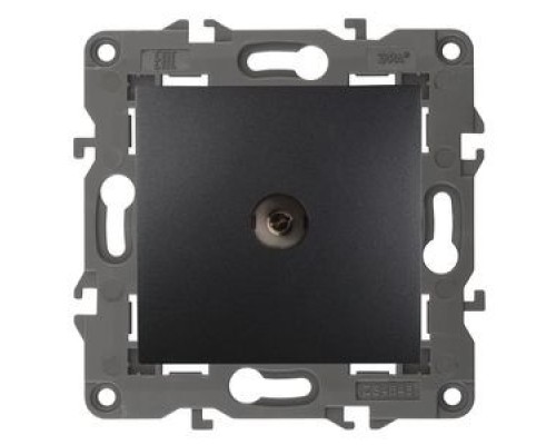 [ЭРА Розетки, выключатели] Эра Б0034294 14-3101-05 Розетка TV одиночная, IP20, Эра Elegance, антрацит