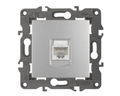 [ЭРА Розетки, выключатели] Эра Б0034304 14-3107-03 Розетка RJ45, IP20, алюминий