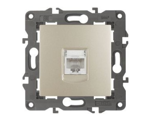 [ЭРА Розетки, выключатели] Эра Б0034305 14-3107-04 Розетка RJ45, IP20, шампань