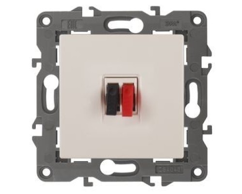 [ЭРА Розетки, выключатели] Эра Б0034321 14-3111-02 Розетка аудио, IP20, Эра Elegance, сл.кость