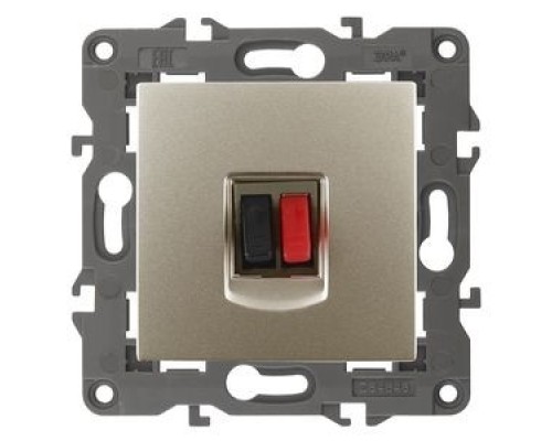 [ЭРА Розетки, выключатели] Эра Б0034323 14-3111-04 Розетка аудио, IP20, Эра Elegance, шампань