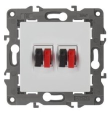 Эра Б0034326 14-3112-01 Розетка аудио двойная, IP20, Эра Elegance, белый