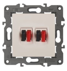 Эра Б0034327 14-3112-02 Розетка аудио двойная, IP20, Эра Elegance, сл.кость