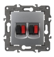 Эра Б0034328 14-3112-03 Розетка аудио двойная, IP20, Эра Elegance, алюминий