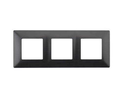 [ЭРА Розетки, выключатели] Эра Б0034397 14-5003-05  ЭРА Рамка на 3 поста, Эра Elegance, антрацит