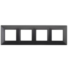 Эра Б003440314-5004-05  ЭРА Рамка на 4 поста, Эра Elegance, антрацит