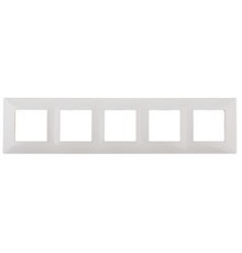 Эра Б0034405 14-5005-01  ЭРА Рамка на 5 постов, Эра Elegance, белый