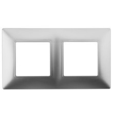 Эра Б0034389 14-5002-03  ЭРА Рамка на 2 поста, Эра Elegance, алюминий