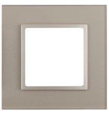 Эра Б0034473 14-5101-04 Рамка на 1 пост, стекло, Эра Elegance, шампань+шамп