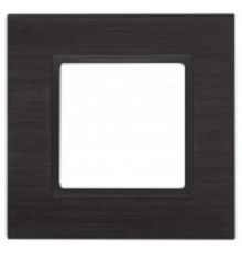 Эра Б0034543 14-5201-05 Рамка на 1 пост, металл, Эра Elegance, чёрный+антр