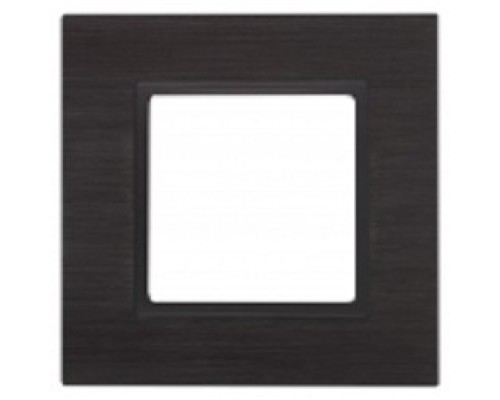 [ЭРА Розетки, выключатели] Эра Б0034543 14-5201-05 Рамка на 1 пост, металл, Эра Elegance, чёрный+антр