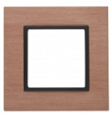 Эра Б0034544 14-5201-14 Рамка на 1 пост, металл, Эра Elegance, медь+антр