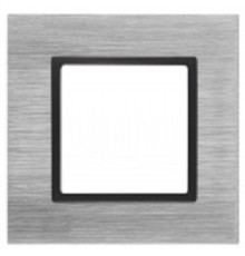 Эра Б0034545 14-5201-41 Рамка на 1 пост, металл, Эра Elegance, сталь+антр