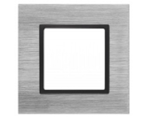 [ЭРА Розетки, выключатели] Эра Б0034545 14-5201-41 Рамка на 1 пост, металл, Эра Elegance, сталь+антр