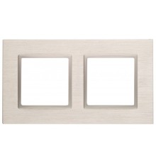 Эра Б0034548 14-5202-04 Рамка на 2 поста, металл, Эра Elegance, шампань+шамп