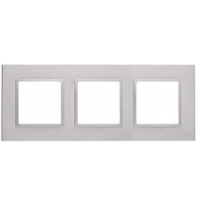 Эра Б0034553 14-5203-03 Рамка на 3 поста, металл, Эра Elegance, алюминий+алюм