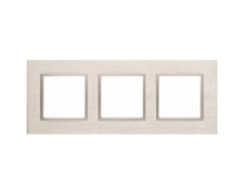 [ЭРА Розетки, выключатели] Эра Б0034554 14-5203-04 Рамка на 3 поста, металл, Эра Elegance, шампань+шамп