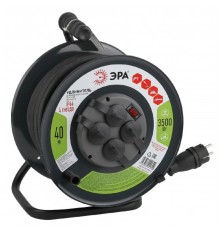 ЭРА Б0043059 Удлинитель силовой RMx-4es-3x2.5-40m-IP44(KG) на м. катушке c/з 4 гн 40м КГ 3х2.5