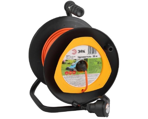 [Эра Силовые удлинители на рамке и на катушке] ЭРА Б0043043 Удлинитель силовой RPx-1-2x0.75-30m на п. катушке б/з 1 гн 30м ПВС 2х0.75