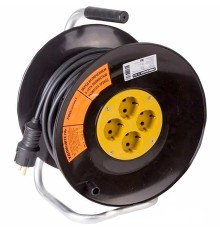 PROconnect (11-7608) Удлинитель силовой на катушке 4 гнезда с/з 20 м 3х1,5 мм