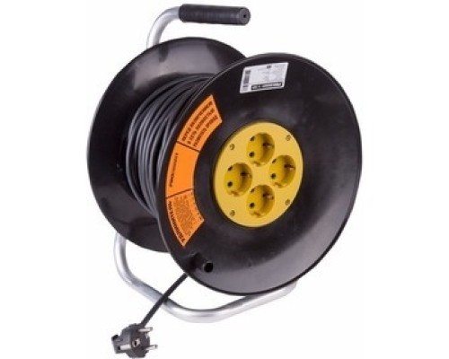 [удлинители] Proconnect 11-7610 Удлинитель силовой на катушке 4 гнезда с/з 40 м 3х1,5 мм OPTIMA PROCONNECT