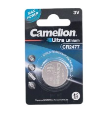 Camelion CR2477 BL-1 (CR2477-BP1, батарейка литиевая,3V) (1 шт. в уп-ке) 