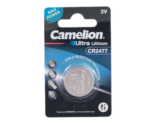[Батарейки] Camelion CR2477 BL-1 (CR2477-BP1, батарейка литиевая,3V) (1 шт. в уп-ке) 