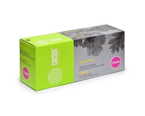 [расходные материалы] Картридж лазерный Cactus CS-CLT-Y504S желтый (1800стр.) для Samsung CLP-415N/CLX-4195FW/4195FN