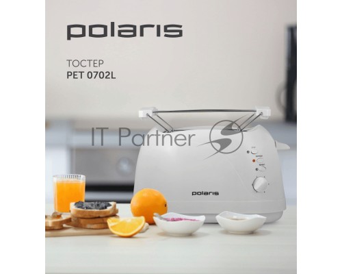 Тостер Polaris PET 0702L 750Вт белый