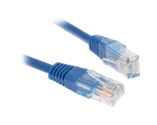 [Коммутационный шнур] Gembird/Cablexpert Патч-корд UTP 5e, 3м, литой, многожильный, синий (PP12-3M/B)