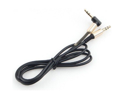 [кабели] Кабель аудио (угловой) Cablexpert CCAB-02-35MML-1MB. 3.5 джек (M)/3.5 джек (M), черный, 1м, блистер