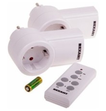Rexant 10-6025 Радиоуправляемая  розетка c пультом RX-002 (один пульт, две розетки)