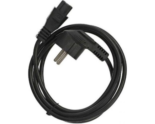 [кабели] Vcom CE022-CU0.5-3M Кабель питания для ноутбуков 3-pin (угловая Евровилка) <VDE> 3G*0.5mm2 VCOM <CE022-CU0.5-3>, 3m