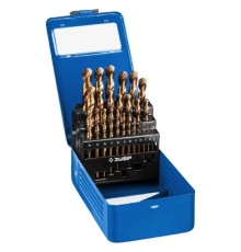 ЗУБР КОБАЛЬТ 25шт(1-13мм), Набор сверл по металлу, сталь Р6М5К5, класс А, мет.бокс (29626-H25)