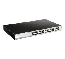 D-Link DGS-1210-28MP/FL1A PROJ Управляемый L2 коммутатор с 24 портами 10/100/1000Base-T и 4 комбо-портами 100/1000Base-T/SFP (24 порта PoE 802.3af/at, РоЕ-бюджет 370 Вт)