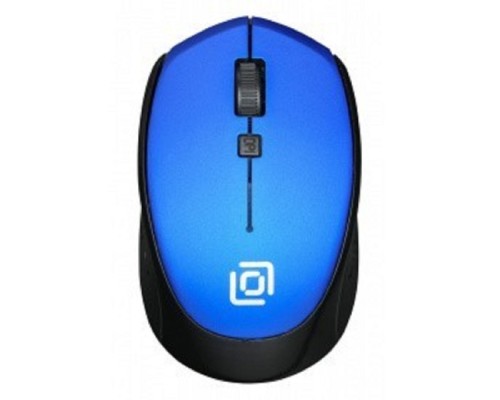 [Мышь] Мышь Oklick 488MW синий/черный оптическая (1600dpi) беспроводная USB (3but) (1196569)