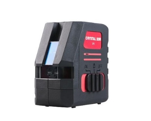 [Лазерные дальномеры, уровни] Fubag Уровень лазерный Crystal 20R VH {Красный; 20/50 м с приемником; 1 вертикаль+1 горизонталь, лазерный крест; угол 180 град; точность ±2mm/10m; самовыравнивания ±3°; IP 54} [31625]