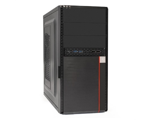 [Корпуса] Exegate EX284037RUS Корпус Minitower BA-204U Black, mATX, <AA400, 80mm>, 2*USB+2*USB3.0, Audio