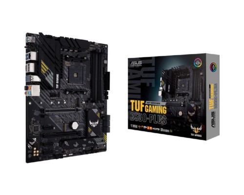 [Материнская плата] ASUS TUF GAMING B550-PLUS (Socket AM4, ATX, 4xDDR4(128GB),DP/HDMI, 1xPCIe 4.0x16/1xPCIe 3.0x16/3xPCIe 3.0, 1xLAN (2.5GbE), 6xSATA 6Gb/s, 2xM.2, 1xM.2 E key, 1xType-C, 5xUSB 3.2, 2xUSB 2.0)