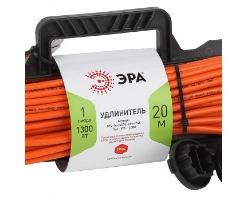 [Эра Силовые удлинители на рамке и на катушке] Эра Б0046826 Удлинитель силовой UFx-1e-3x0.75-20m-IP44 на рамке c/з 1 гн 20м ПВС 3x0.75 