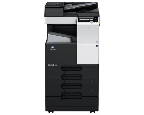 [Копировальный аппарат] МФУ Konica-Minolta bizhub 227 монохромное, A3, 22 стр./мин., 19000стр/мес, 250GB, сеть, дуплекс, 2*500л, 2GB