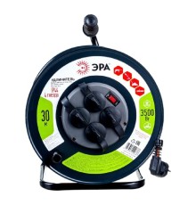 ЭРА Б0046850 Удлинитель силовой RMx-4es-3x1.5-30m-IP44 на м. катушке c/з 4 гн 30м ПВС 3х1.5 