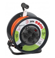 ЭРА Б0046852 Удлинитель силовой RMx-4es-3x1.5-50m-IP44 на м. катушке c/з 4 гн 50м ПВС 3х1.5 
