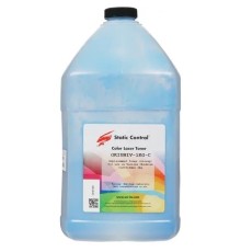 Тонер Static Control OKIUNIV-1KG-C голубой флакон 1000гр. для принтера Oki C3300N/5500