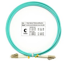 Cabeus FOP-50-LC-LC-2m Шнур оптический duplex LC-LC 50/125 mm OM3 2м LSZH