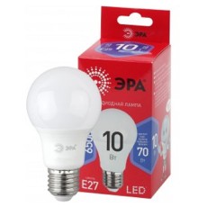 Эра Б0045324 Лампочка светодиодная RED LINE LED A60-10W-865-E27 R Е27 / E27 10 Вт груша холодный дневной свет 